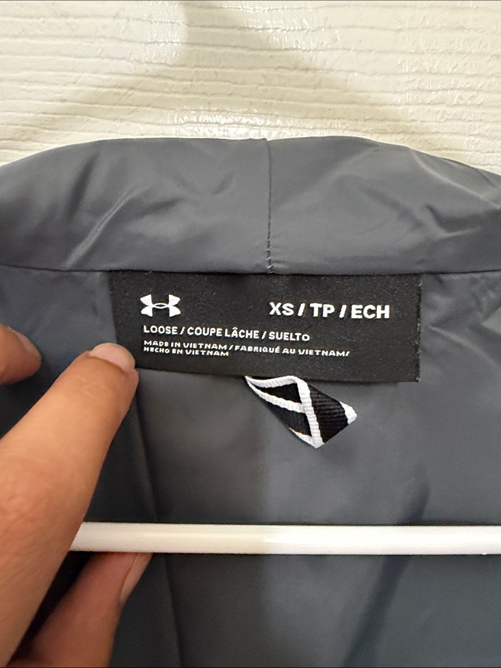 Under Armour Men's Hooded Rain Jacket in Slate Gray - Picture 3 of 7